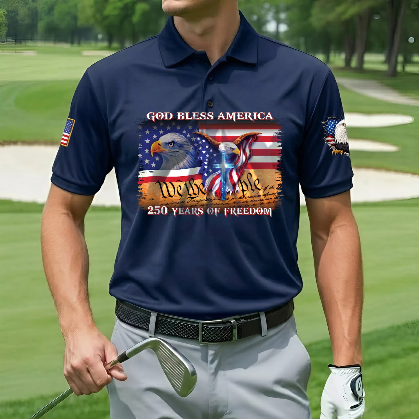 Polo Shirt - 250th Anniversary America Patriotic