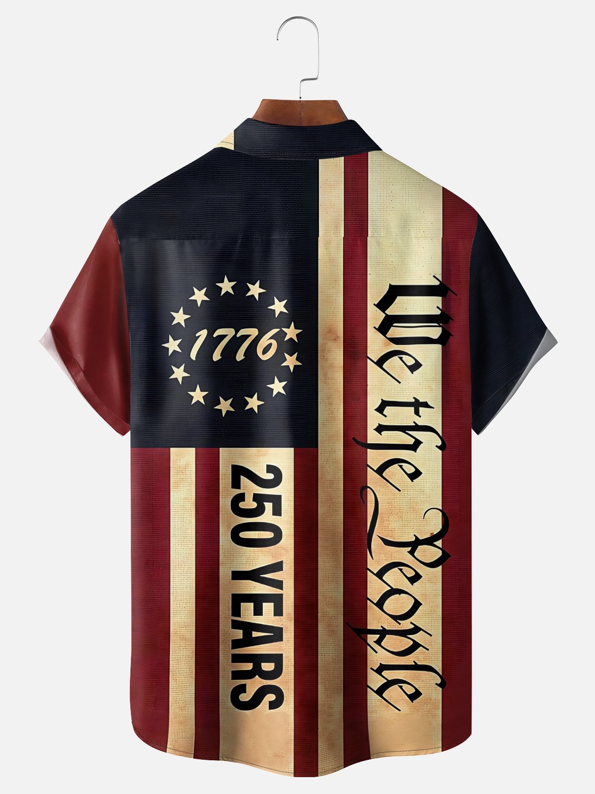 250th Anniversary Of The United States Independence Day Chest Pocket Holiday Hawaiian Shirt