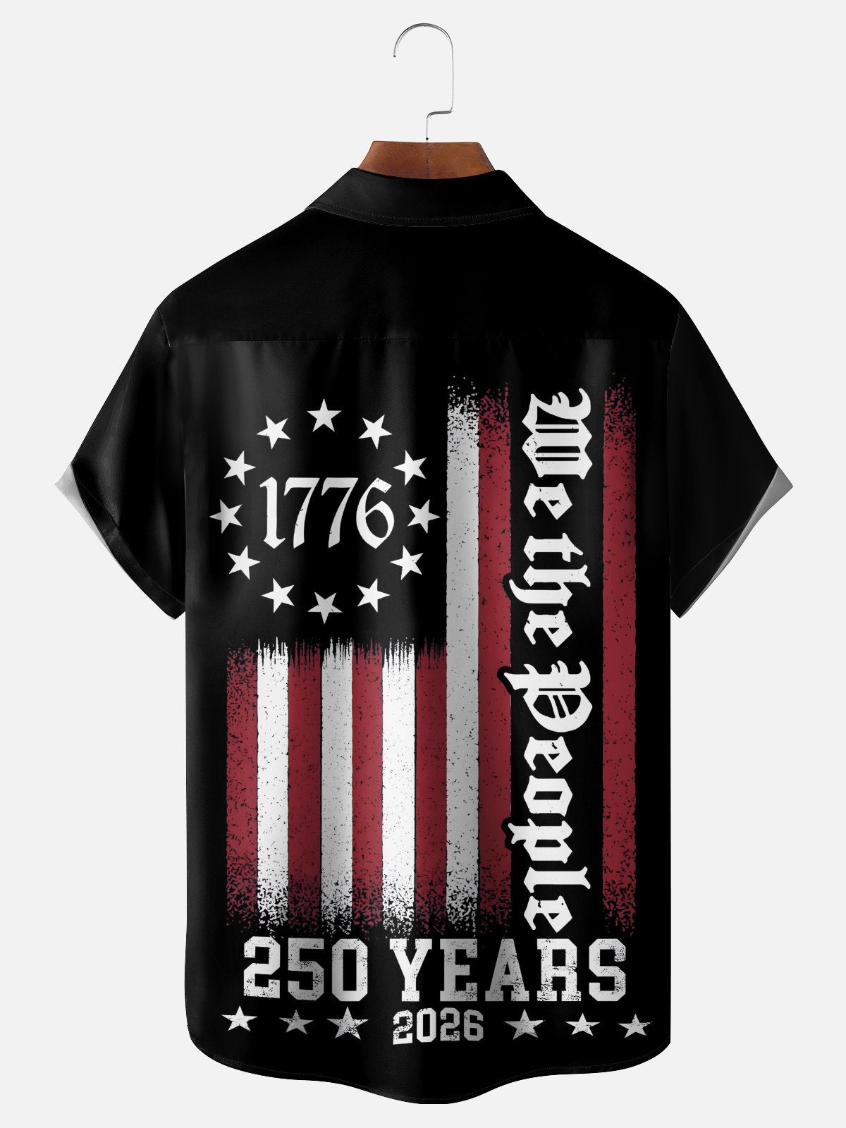 250th Anniversary Of The United States Independence Day Chest Pocket Holiday Hawaiian Shirt