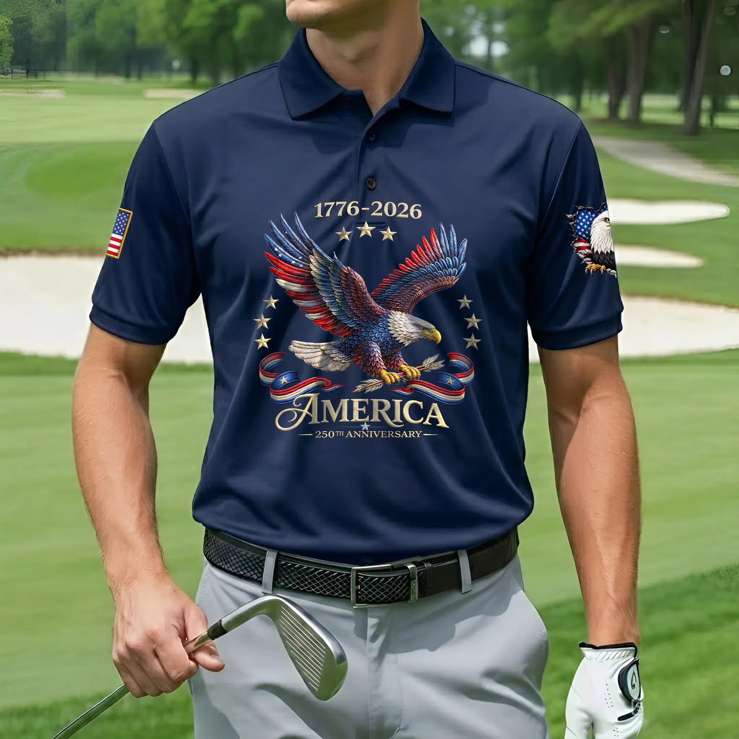 Polo Shirt - 250th Anniversary America Patriotic