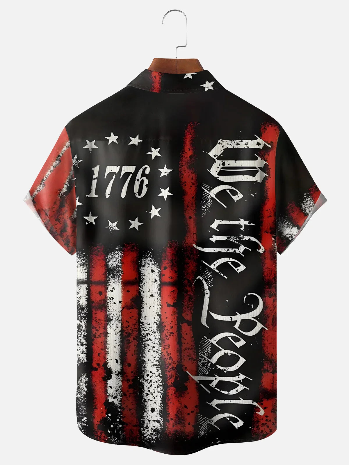 250th Anniversary Of The United States Independence Day Chest Pocket Holiday Hawaiian Shirt