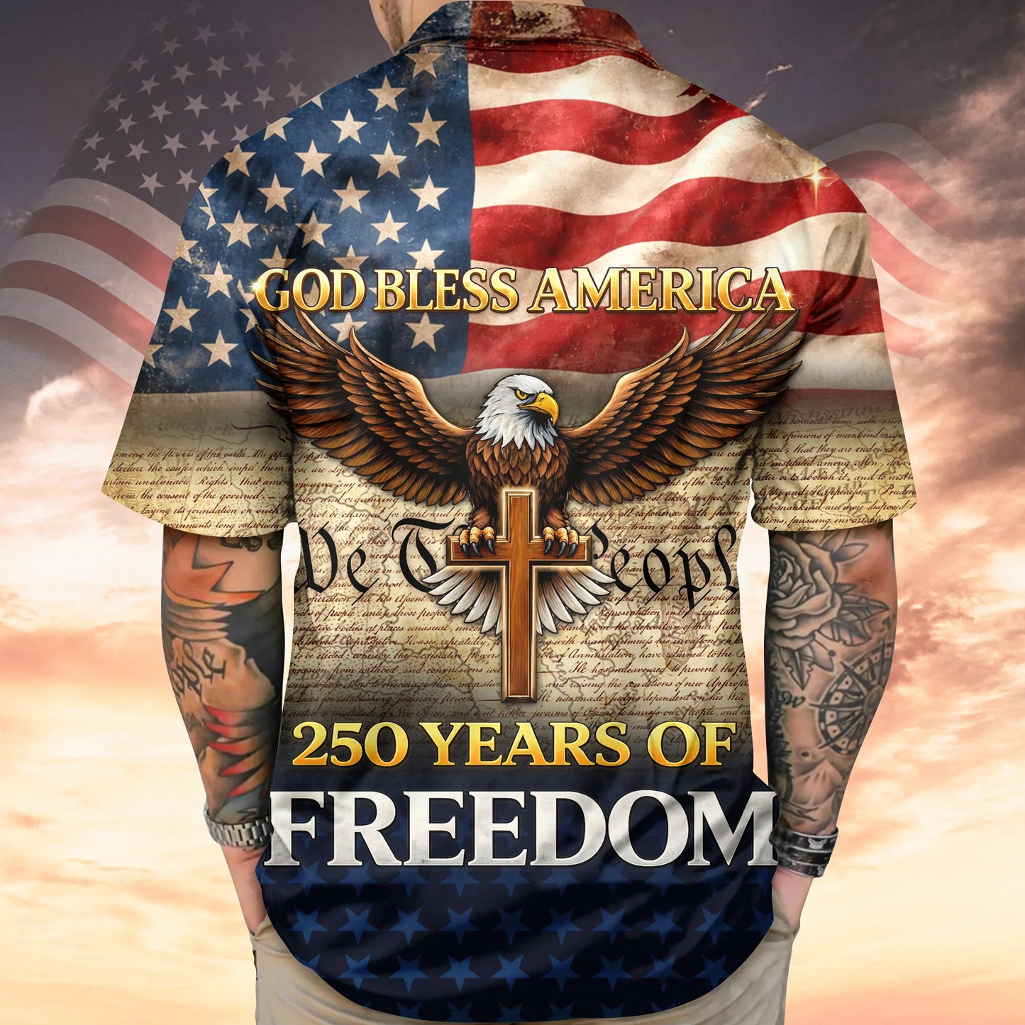 God Bless America - America 250 Years of Freedom Hawaii Shirt
