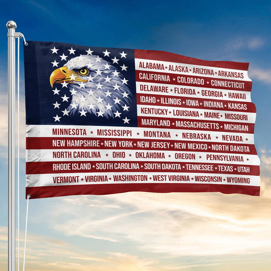 Patriotic 250th Anniversary 1776 2026 United States of America Semiquincentennial Grommet Flag