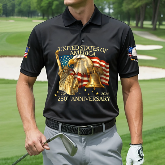 Polo Shirt - 250th Anniversary America Patriotic