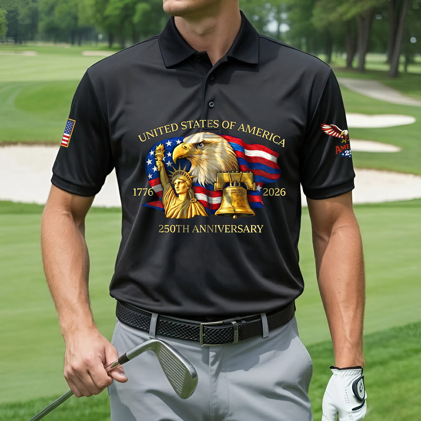 Polo Shirt - 250th Anniversary America Patriotic