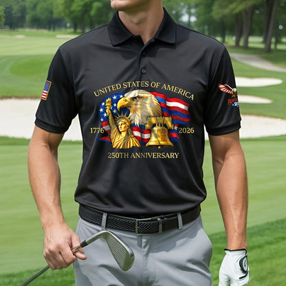 Polo Shirt - 250th Anniversary America Patriotic