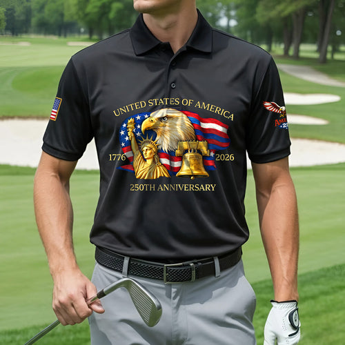 Polo Shirt - 250th Anniversary America Patriotic