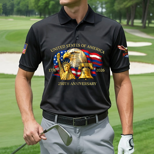 Polo Shirt - 250th Anniversary America Patriotic