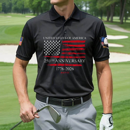 Polo Shirt - 250th Anniversary America Patriotic