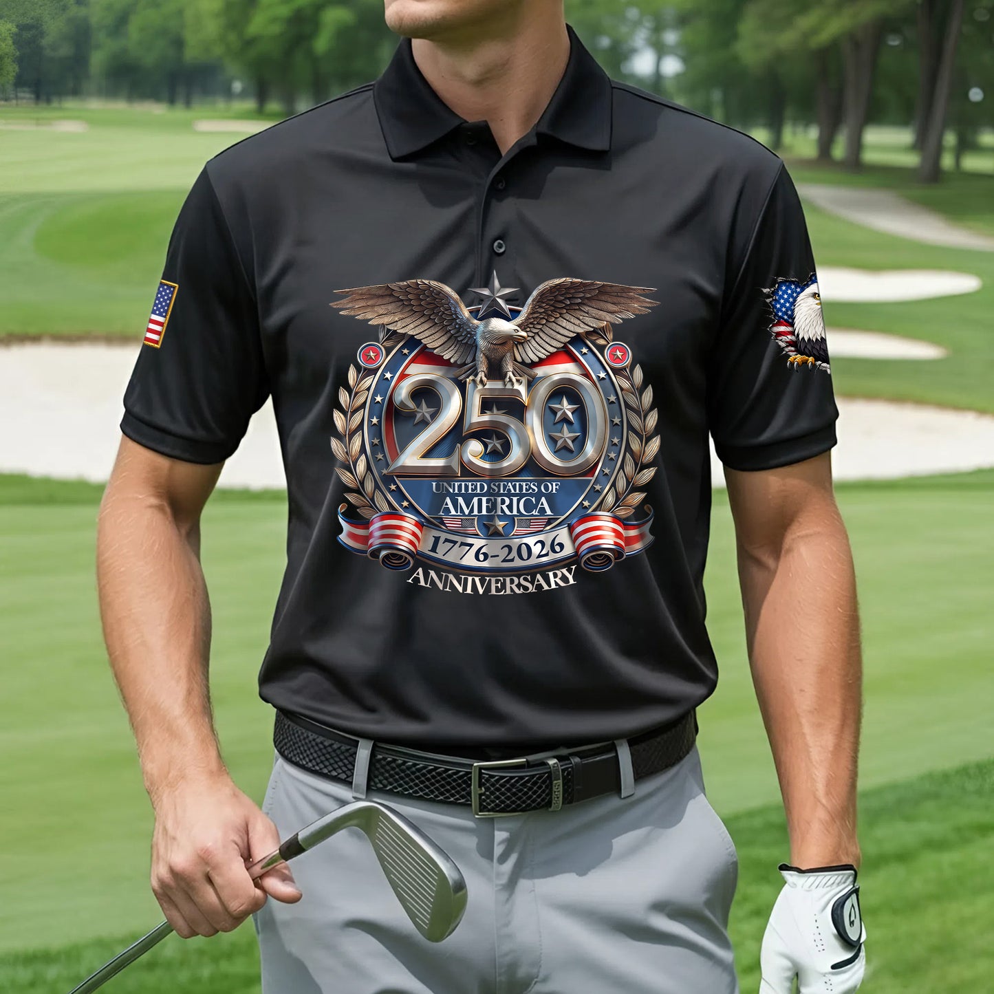 Polo Shirt - 250th Anniversary America Patriotic