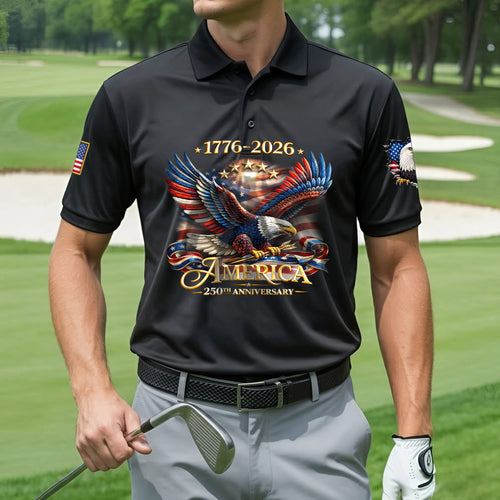 Polo Shirt - 250th Anniversary America Patriotic