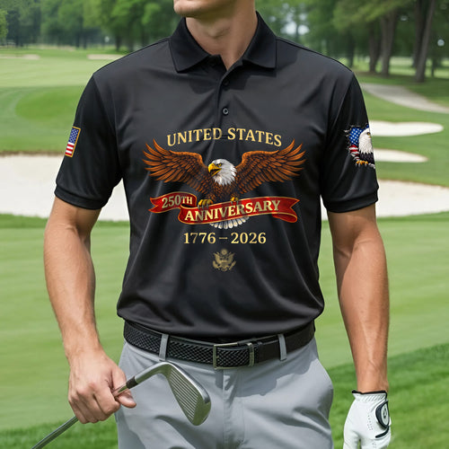 Polo Shirt - 250th Anniversary America Patriotic
