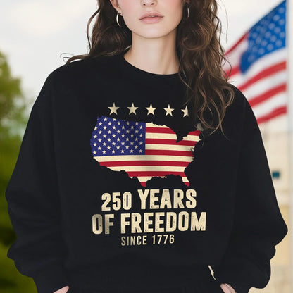 America 250th Anniversary 1776 2026 America 250 Years of Freedom Dark Shirt