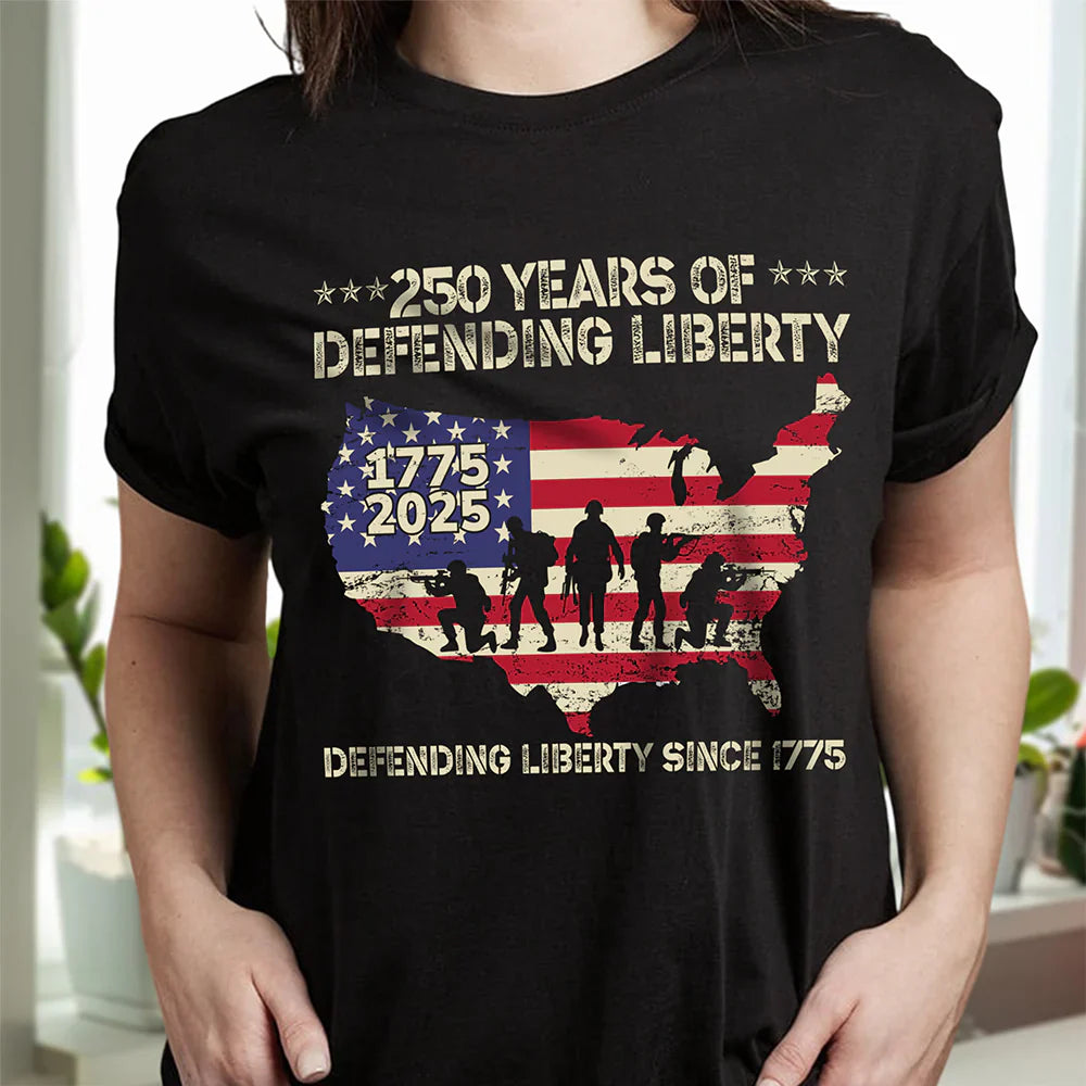 250 Years Of Defending Liberty Front Shirt