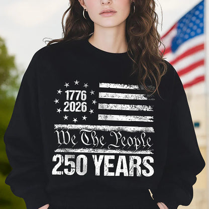 250 Years USA 250th Birthday 1776-2026 Eagle Flag Dark Shirt