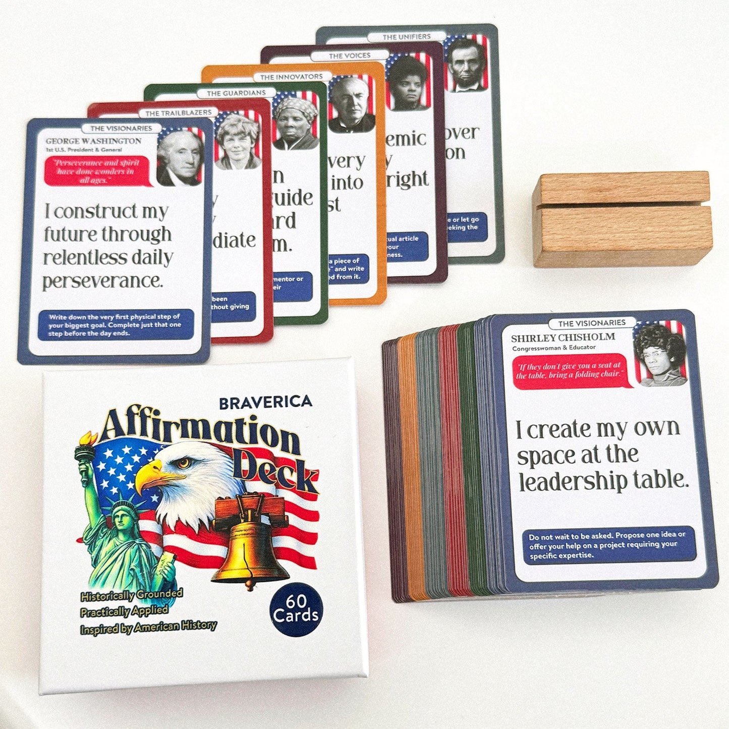 A250 Deck – Turn American History Into Daily Action with 60 Powerful Quotes, Affirmations & Challenges