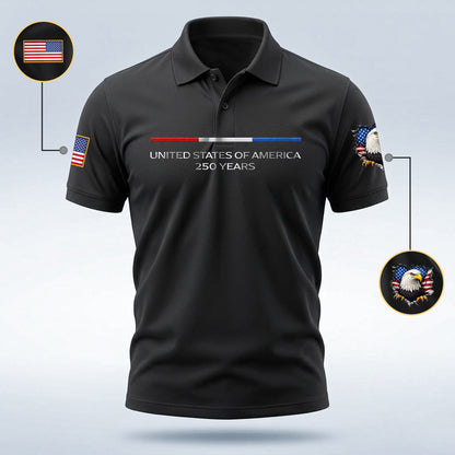 Polo Shirt - 250th Anniversary America Patriotic