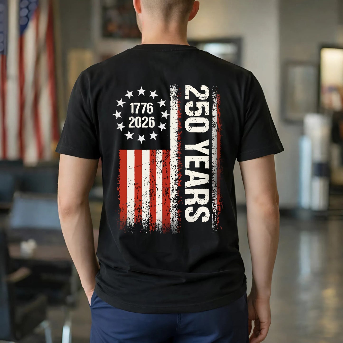 Happy 250 Years Birthday USA Shirt | Patriotic 4th of July 1776–2026 Two Sides T-Shirt