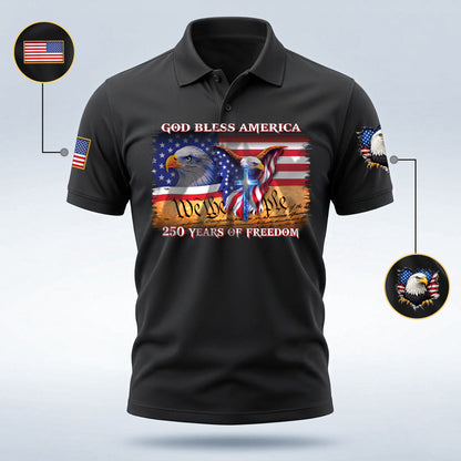 Polo Shirt - 250th Anniversary America Patriotic