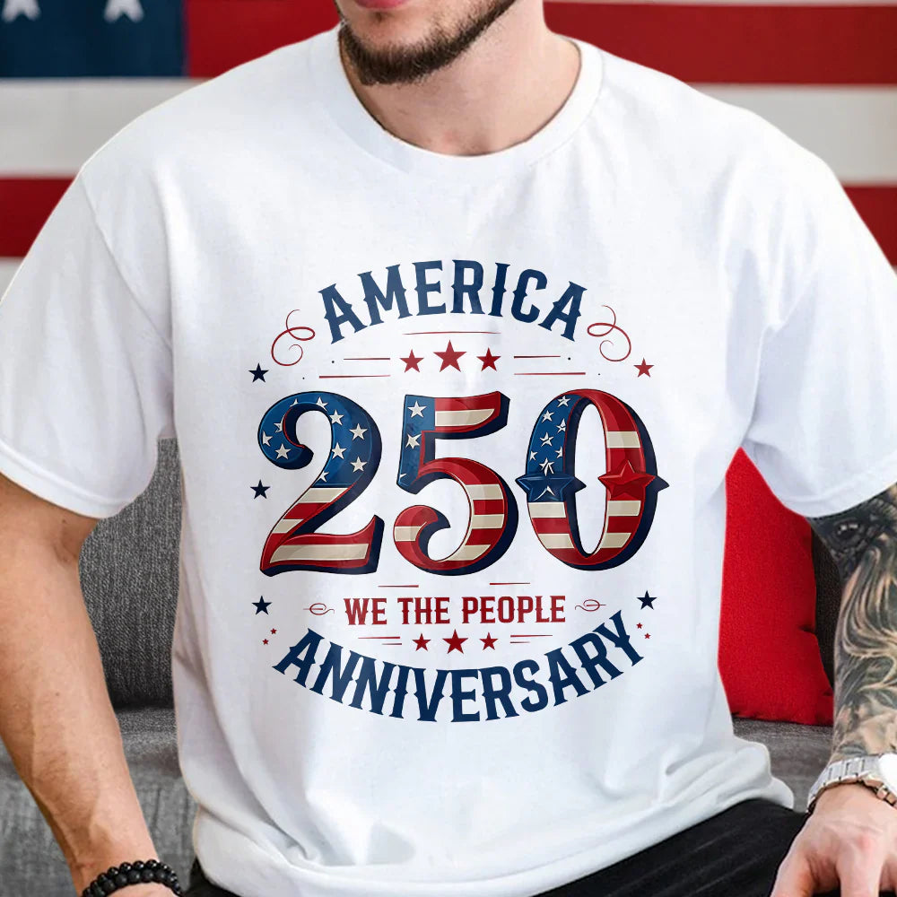 We The People America 250th Anniversary Bright Shirt