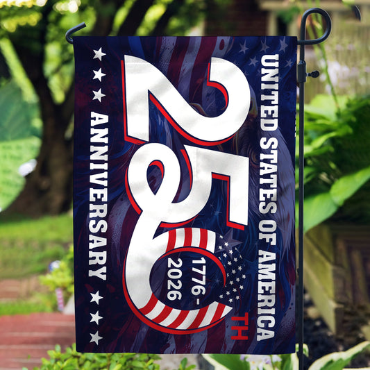 250th Anniversary 1776 2026 United States of America Semiquincentennial Grommet Flag