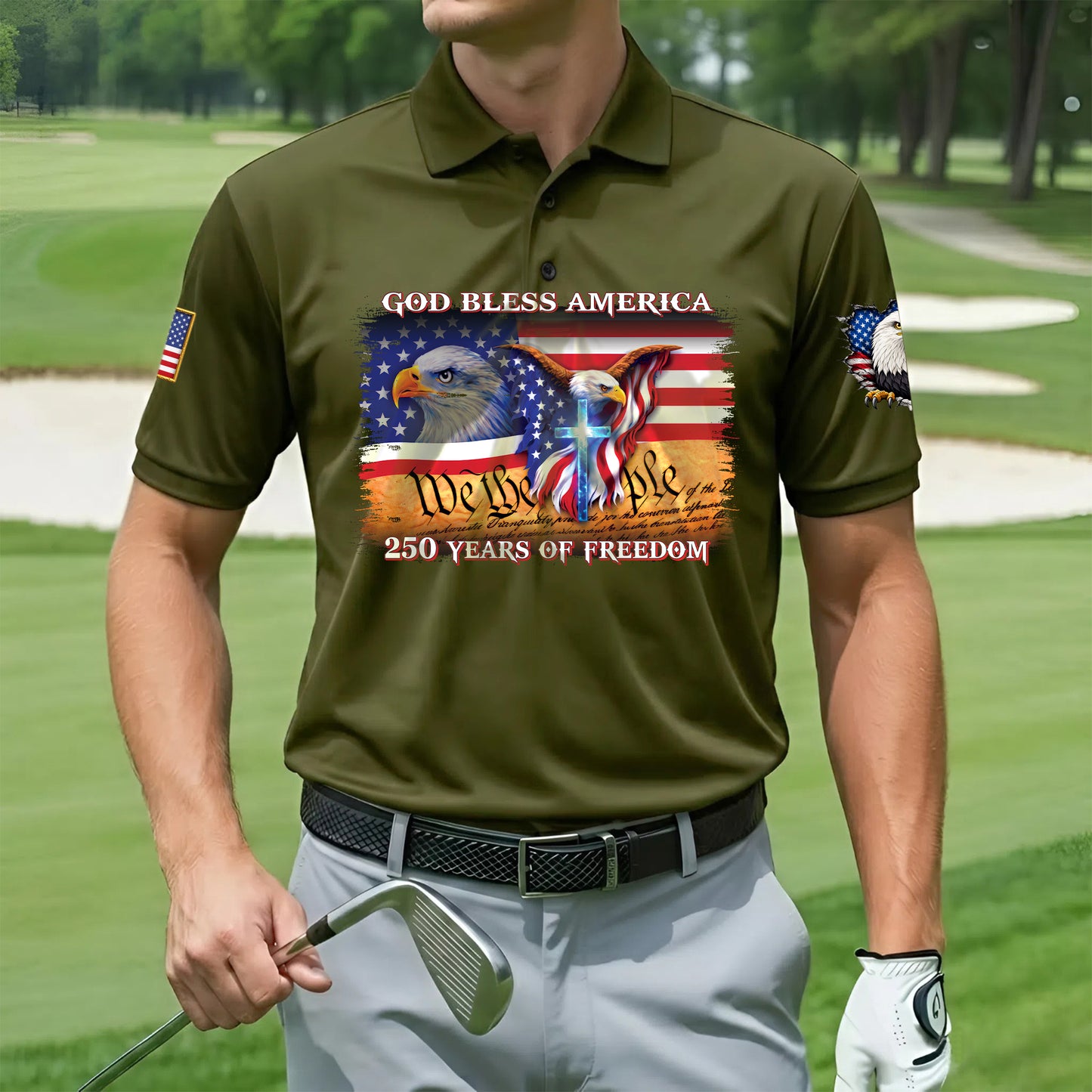 Polo Shirt - 250th Anniversary America Patriotic