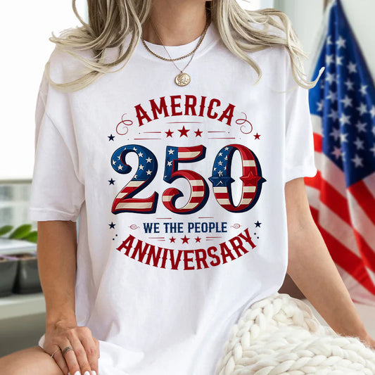 We The People America 250th Anniversary Bright Shirt