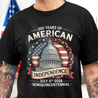250 Years Of America Front Shirt