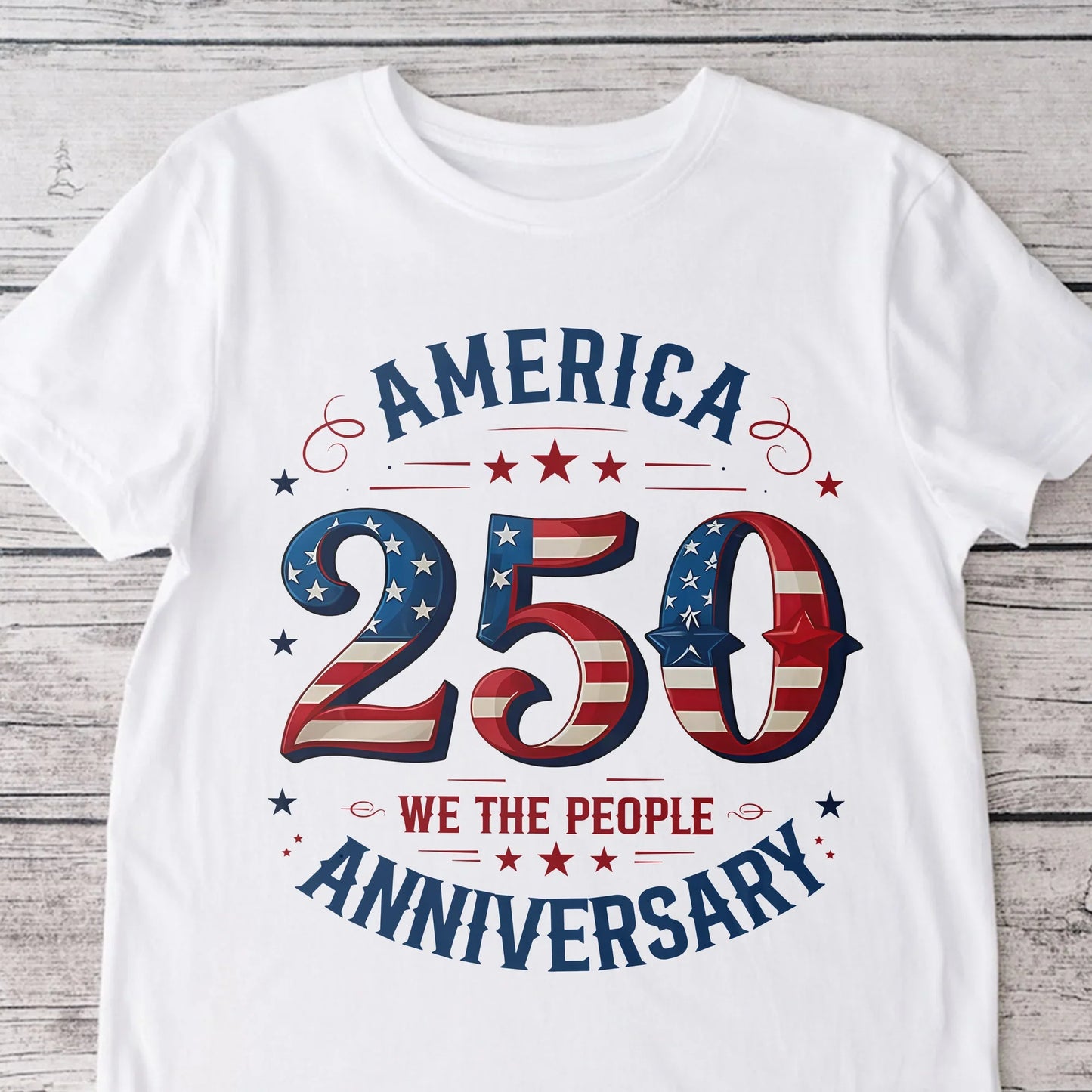 We The People America 250th Anniversary Bright Shirt
