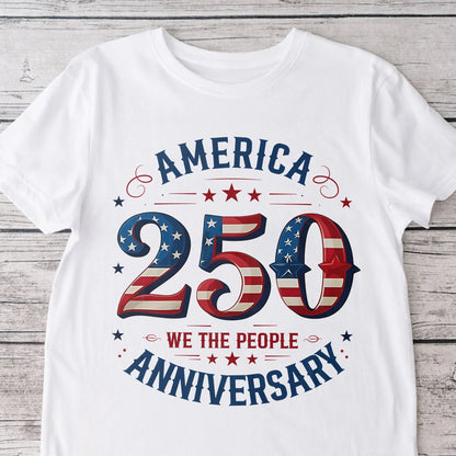 We The People America 250th Anniversary Bright Shirt