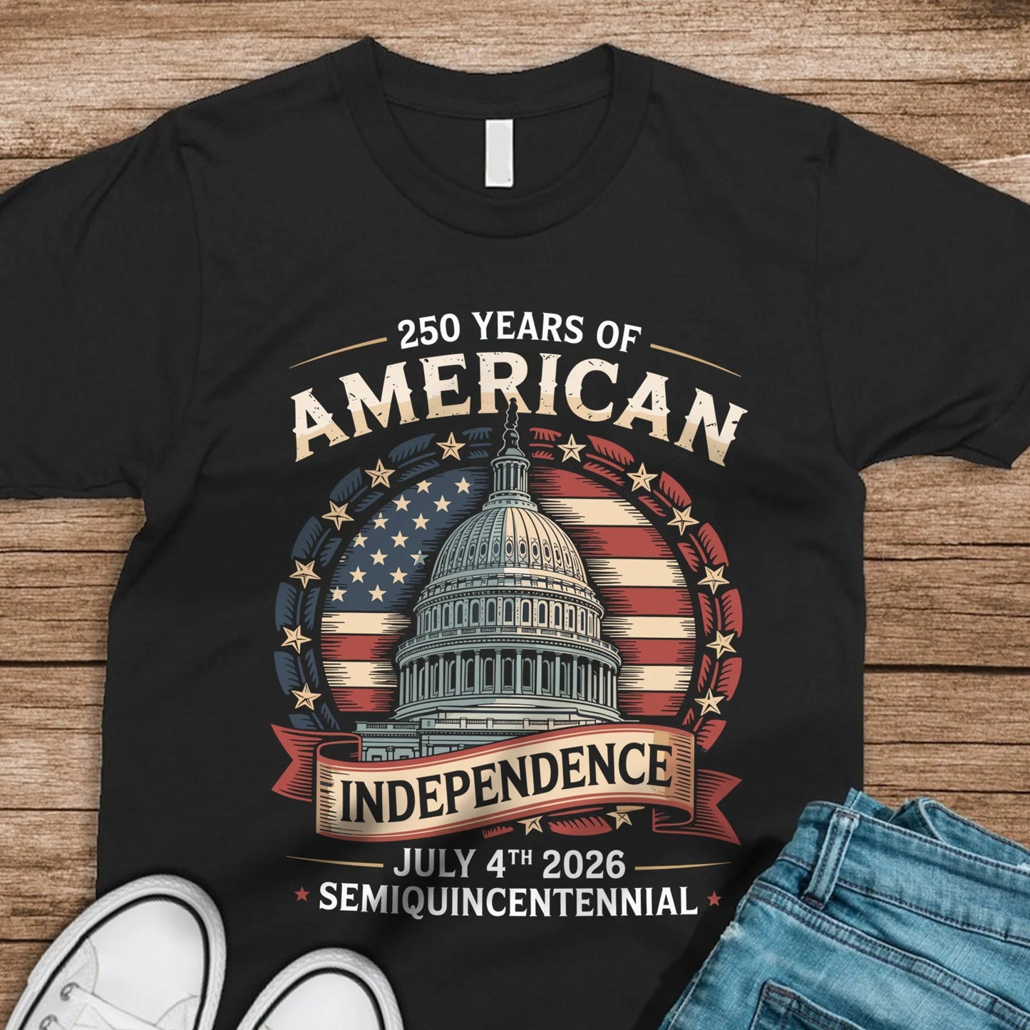 250 Years Of America Front Shirt