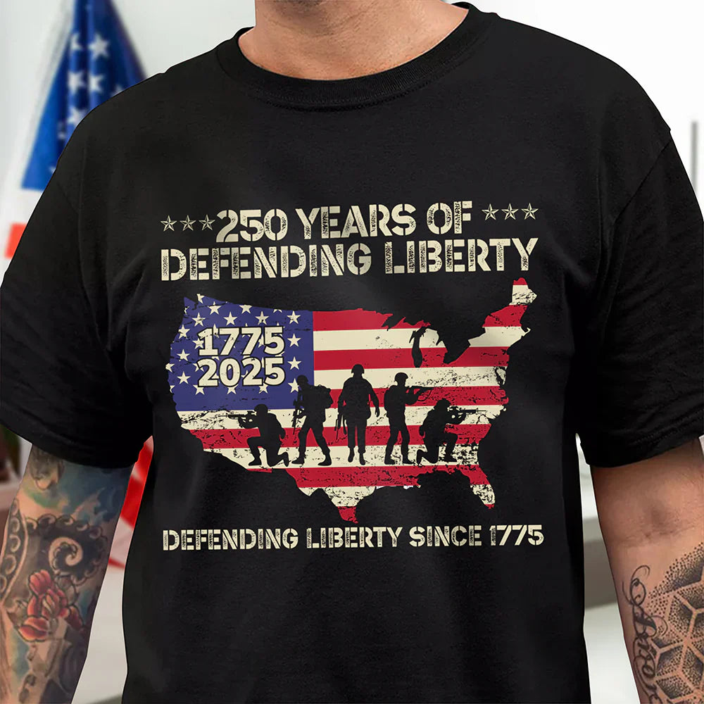 250 Years Of Defending Liberty Front Shirt