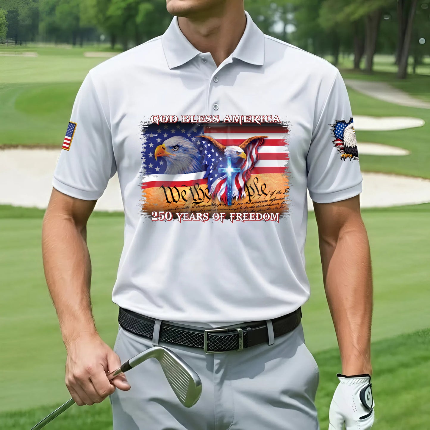 Polo Shirt - 250th Anniversary America Patriotic