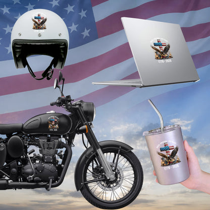 Faith Freedom USA Eagle Cross Decal – 250th Anniversary 1776-2026 Sticker for Car Window