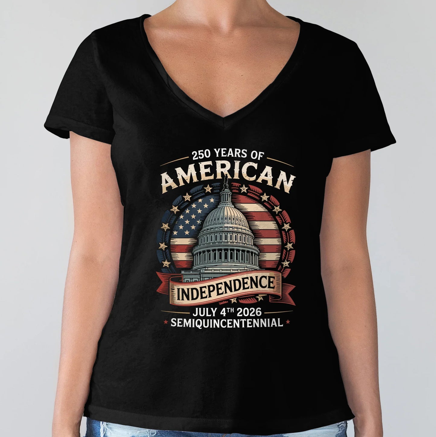 250 Years Of America Front Shirt