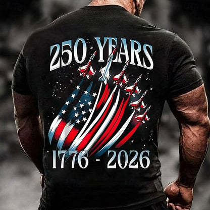 250 Years Of Freedom Men's American Us Flag Eagle