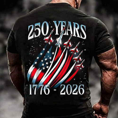 250 Years Of Freedom Men's American Us Flag Eagle