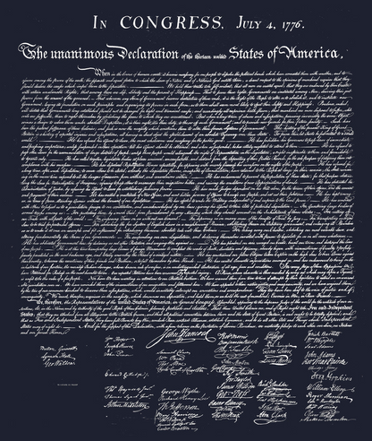 Declaration of Independence 1776 T-Shirt – American Patriot Tee | USA History Shirt | Founding Fathers Independence Day Shirt - Two Sides