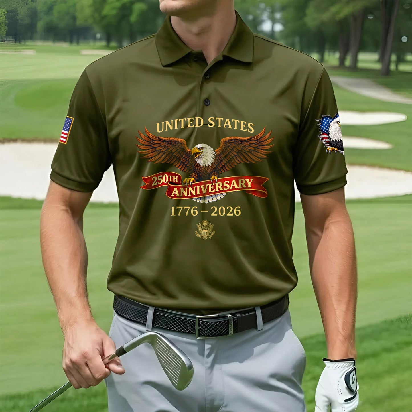 Polo Shirt - 250th Anniversary America Patriotic