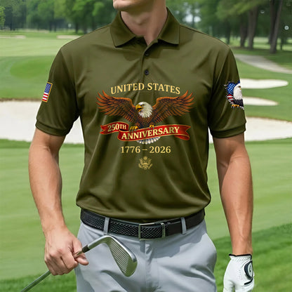 Polo Shirt - 250th Anniversary America Patriotic