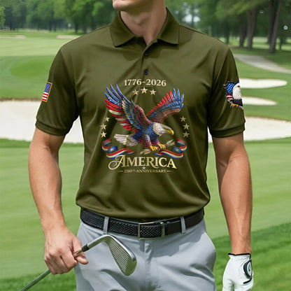 Polo Shirt - 250th Anniversary America Patriotic