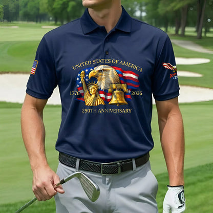 Polo Shirt - 250th Anniversary America Patriotic