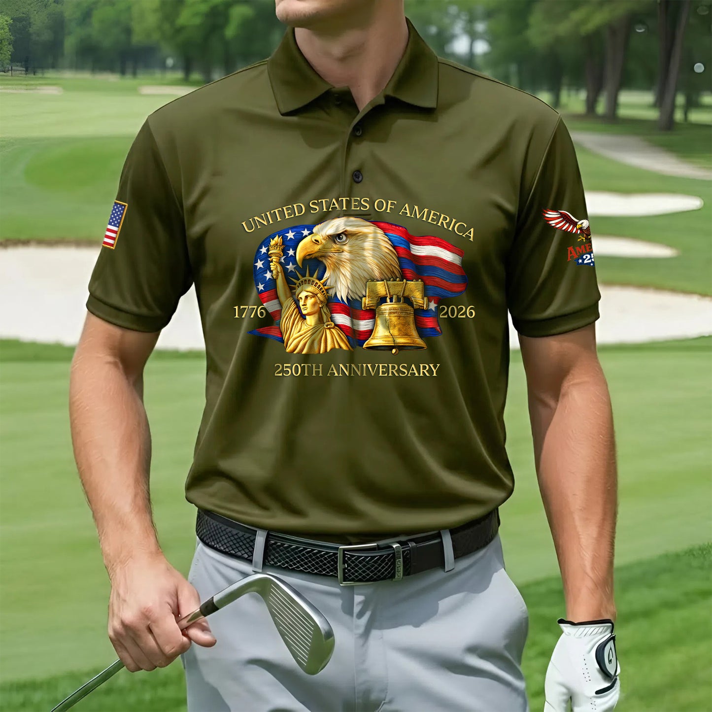 Polo Shirt - 250th Anniversary America Patriotic