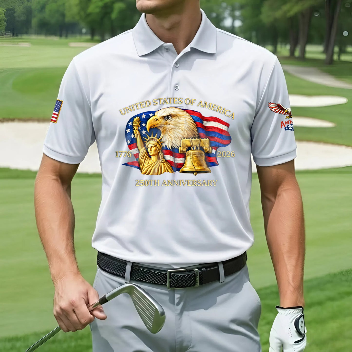 Polo Shirt - 250th Anniversary America Patriotic