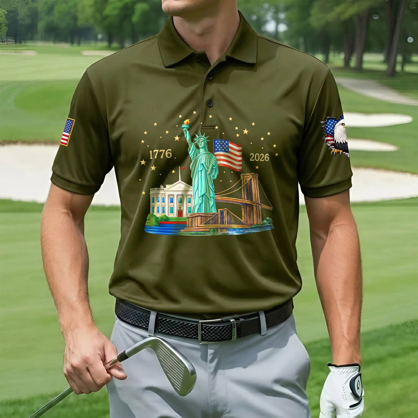 Polo Shirt - 250th Anniversary America Patriotic
