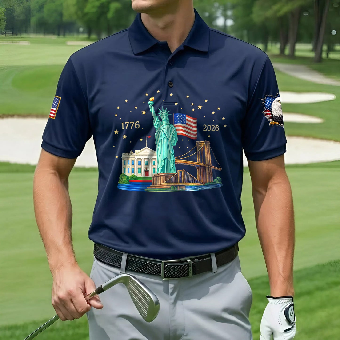 Polo Shirt - 250th Anniversary America Patriotic