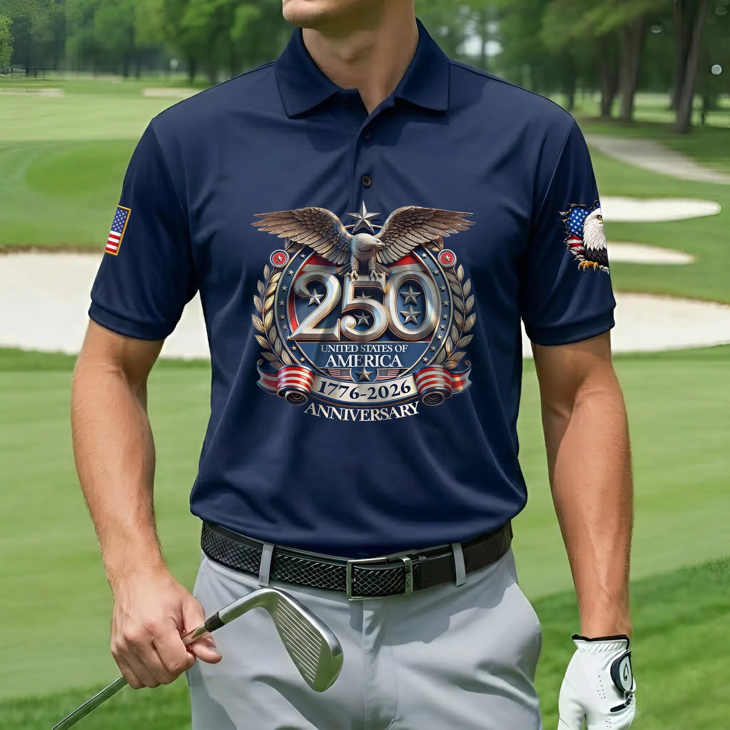 Polo Shirt - 250th Anniversary America Patriotic