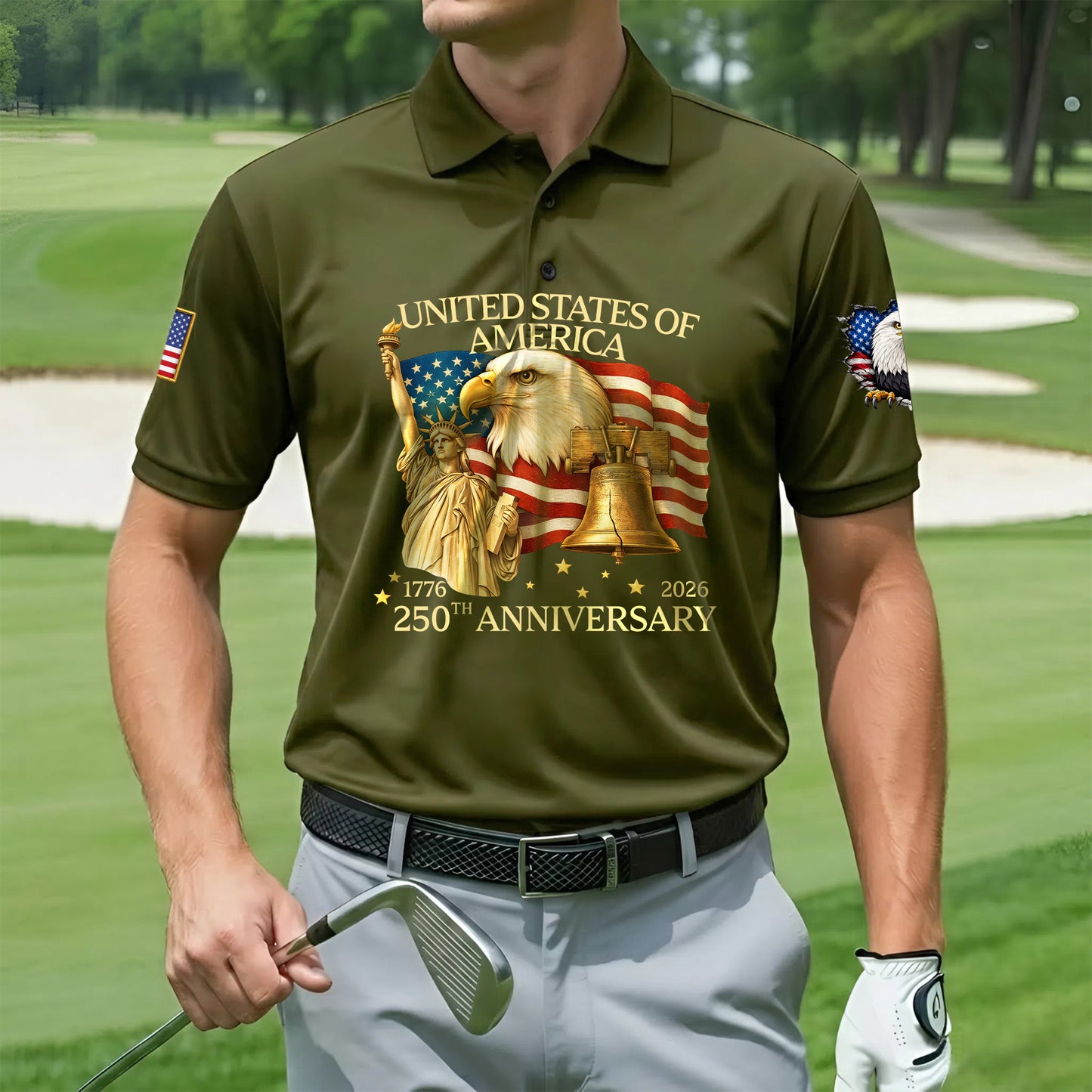 Polo Shirt - 250th Anniversary America Patriotic
