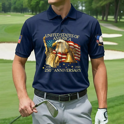 Polo Shirt - 250th Anniversary America Patriotic