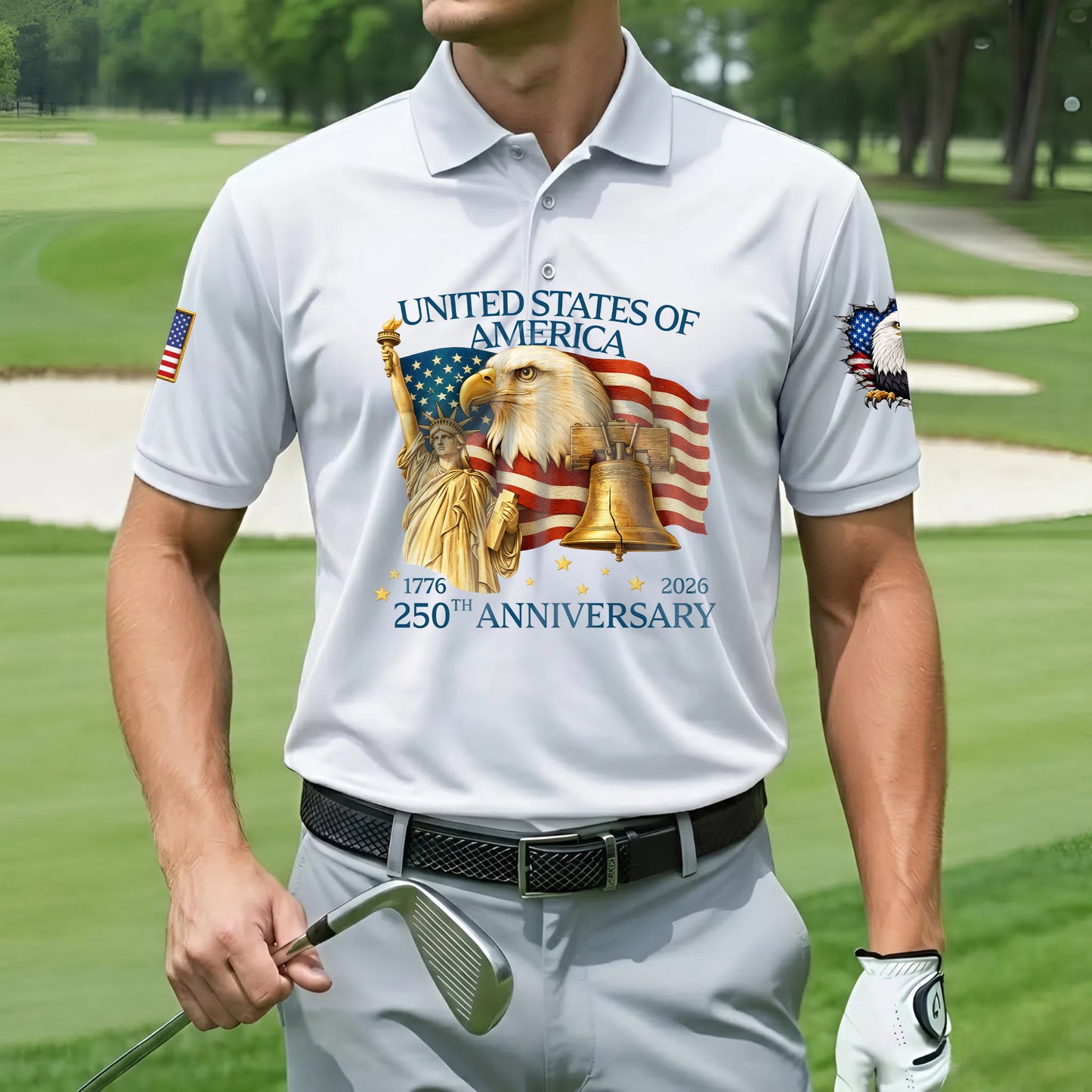 Polo Shirt - 250th Anniversary America Patriotic